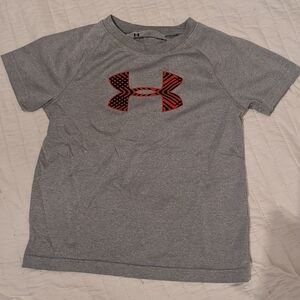 Under Armour Toddler Gray T-Shirt with Red Logo